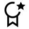 ribbon with star icon